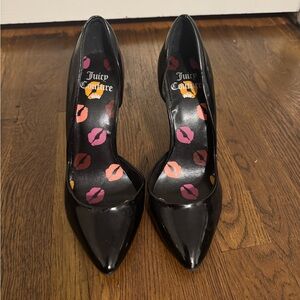 Juicy Couture Kiss Me D’Orsay Black Pumps